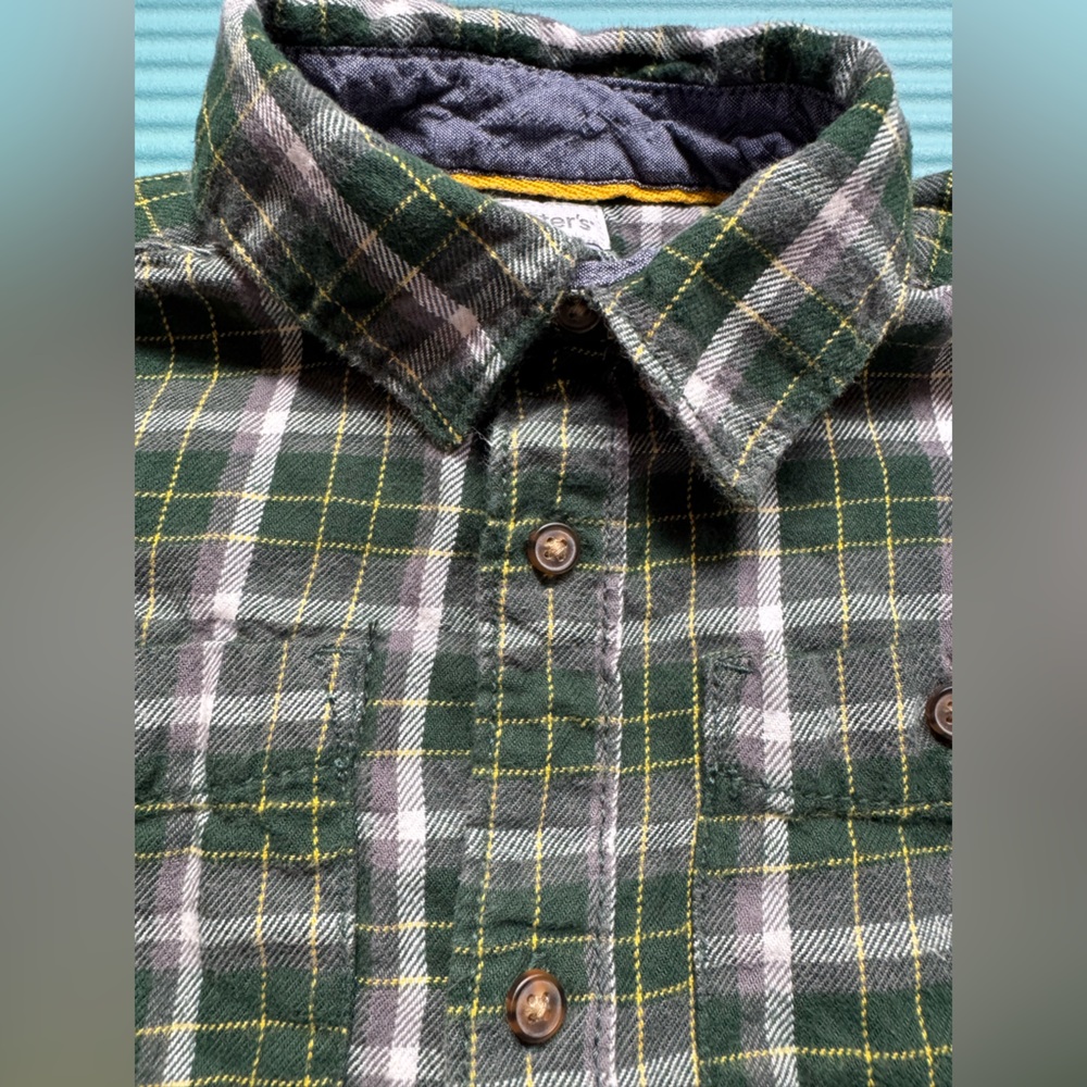 Carter's Green Plaid Shirt